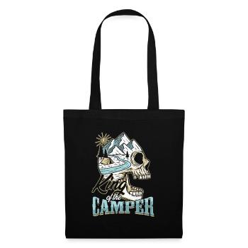 Camping King of the Camper - Tote Bag - black - Front