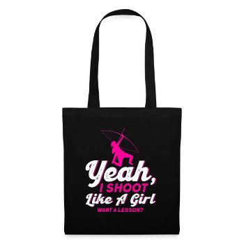 Arc-en-ciel Arc archer archery - Sac en tissu - noir - Devant