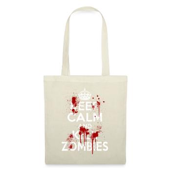 Keep Calm And Kill Zombies Carry On Blood Splatter - Tote Bag - nature - Front