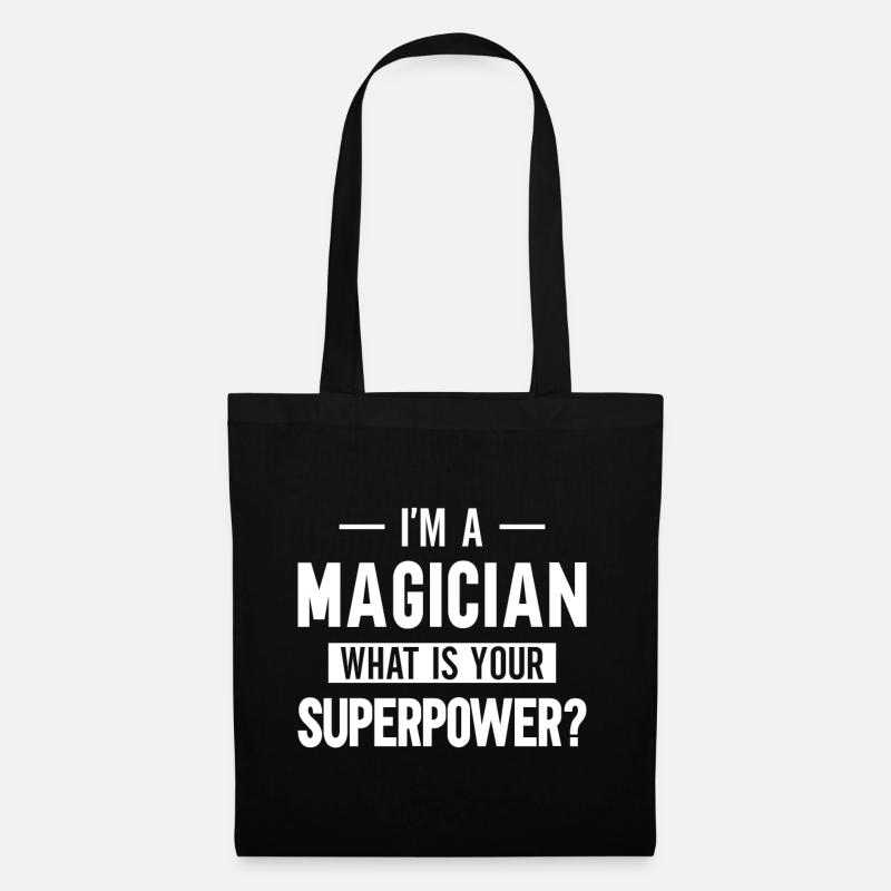 Magician Party Magic Tricks Performer Magician - Stoffbeutel - Schwarz