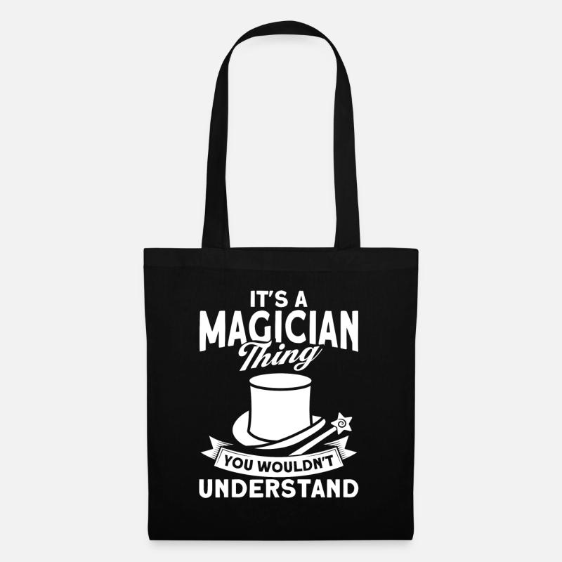 Magician Party Magic Tricks Performer Magician - Stoffbeutel - Schwarz