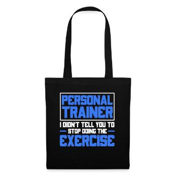 Fitness Workout Motivation Entraîneur personnel - Sac en tissu - noir - Devant