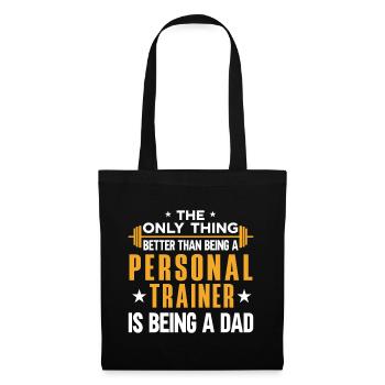 Fitness Workout Motivation Entraîneur personnel - Sac en tissu - noir - Devant
