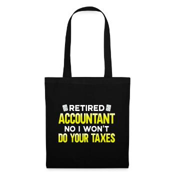 Accountant Gift Profession Finance Tax Advisor - Tote Bag - black - Front