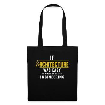 Architecte Cadeau Profession Architecture Emploi Architecte - Sac en tissu - noir - Devant