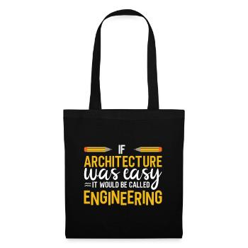 Architecte Cadeau Profession Architecture Emploi Architecte - Sac en tissu - noir - Devant