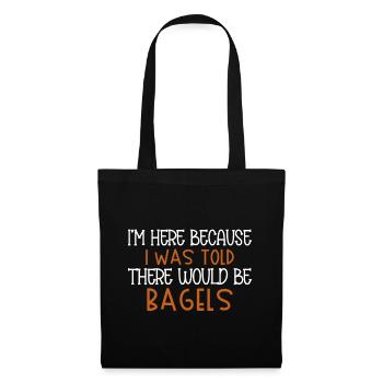 Bagel Food Gift Bagel - Tote Bag - black - Front
