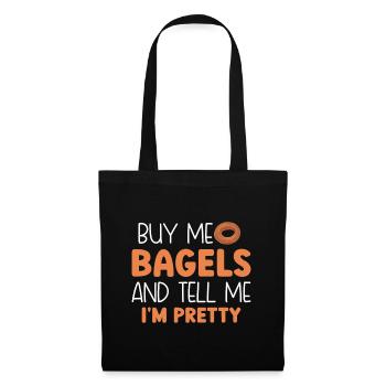 Bagel Food Gift Bagel - Tote Bag - black - Front