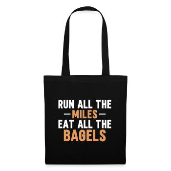Bagel Food Gift Bagel - Tote Bag - black - Front