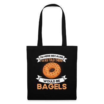 Bagel Food Gift Bagel - Tote Bag - black - Front