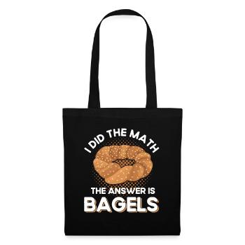 Bagel Food Gift Bagel - Tote Bag - black - Front
