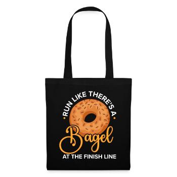 Bagel Food Gift Bagel - Tote Bag - black - Front