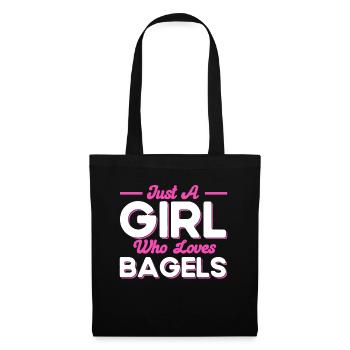 Bagel Food Gift Bagel - Tote Bag - black - Front