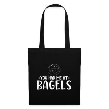 Bagel Food Gift Bagel - Tote Bag - black - Front