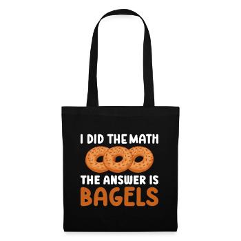 Bagel Food Gift Bagel - Tote Bag - black - Front