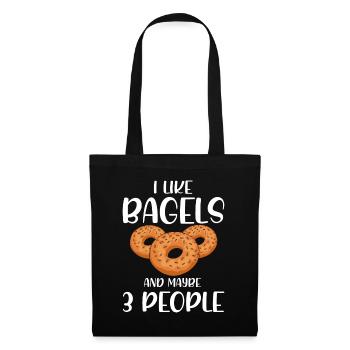 Bagel Food Gift Bagel - Tote Bag - black - Front