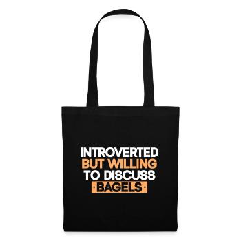 Bagel Food Gift Bagel - Tote Bag - black - Front