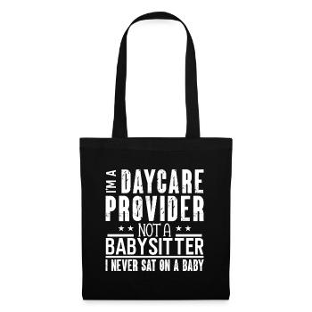 Baby-sitter Gift Babysitting Meilleure baby-sitter - Sac en tissu - noir - Devant
