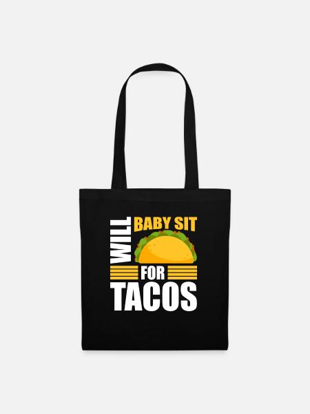Babysitter Geschenk Babysitting Bester Babysitter - Stoffbeutel - Schwarz
