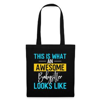 Babysitter Gift Babysitting Best Babysitter - Tote Bag - black - Front