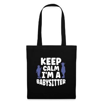 Baby-sitter Gift Babysitting Meilleure baby-sitter - Sac en tissu - noir - Devant