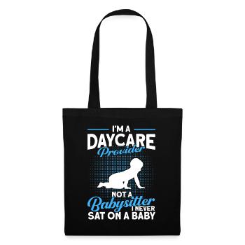 Cadeau de baby-sitter Babysitting Meilleure baby-sitter - Sac en tissu - noir - Devant