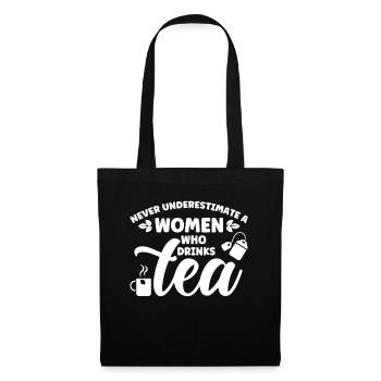 Tea Drinker Tea Lover Gift Tea - Tote Bag - black - Front