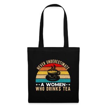 Tea Drinker Tea Lover Gift Tea - Tote Bag - black - Front