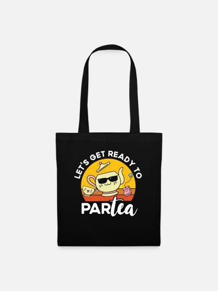 Teetrinker Teeliebhaber Geschenk Tee - Stoffbeutel - Schwarz