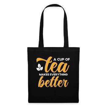 Tea Drinker Tea Lover Gift Tea - Tote Bag - black - Front