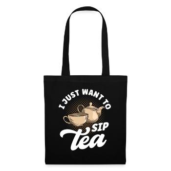 Tea Drinker Tea Lover Gift Tea - Tote Bag - black - Front