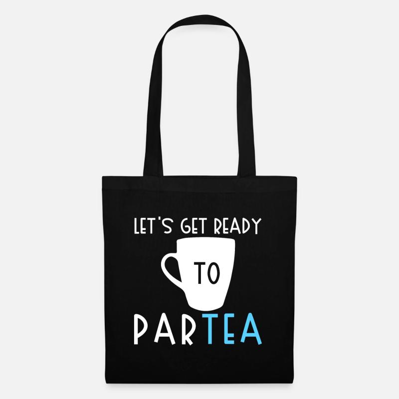 Teetrinker Teeliebhaber Geschenk Tee - Stoffbeutel - Schwarz