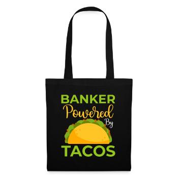 Banquier Banque Argent Banquier - Sac en tissu - noir - Devant