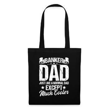 Banquier Banque Argent Banquier - Sac en tissu - noir - Devant