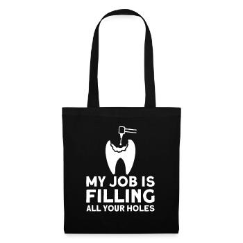 Dentist Dental Gift Medical Student Dentist - Tote Bag - black - Front