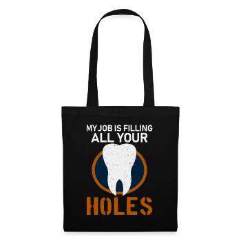 Dentist Dental Gift Medical Student Dentist - Tote Bag - black - Front