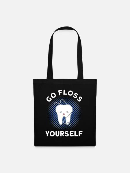 Zahnarzt Dental Geschenk Medizinstudent Zahnarzt - Stoffbeutel - Schwarz
