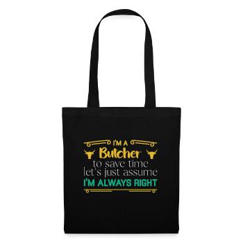 Butcher Gift Butcher Butcher Master Butcher - Tote Bag - black - Front