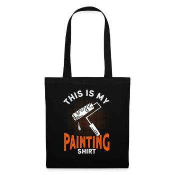 Maler Geschenk Malerei Künstler Malermeister - Stoffbeutel - Schwarz - Vorne