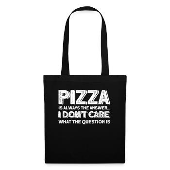 Pizza Food Pizzeria Pizza slice Pizza maker - Tote Bag - black - Front