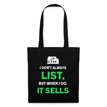 Real Estate Agent Broker Profession Real Estate - Tote Bag - black - Front