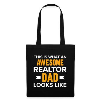 Real Estate Agent Broker Profession Real Estate - Tote Bag - black - Front