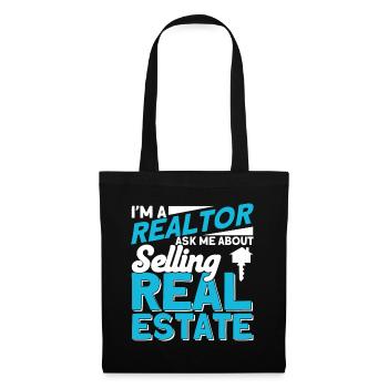 Real Estate Agent Broker Profession Real Estate - Tote Bag - black - Front