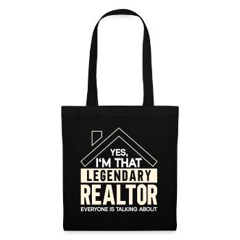 Real Estate Agent Broker Profession Real Estate - Tote Bag - black - Front