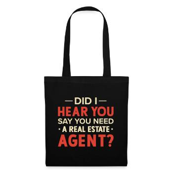 Real Estate Agent Broker Profession Real Estate - Tote Bag - black - Front