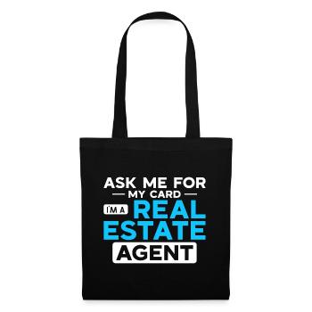 Real Estate Agent Broker Profession Real Estate - Tote Bag - black - Front