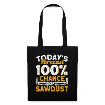 Carpenter Gift Saying Woodworking - Tote Bag - black - Front