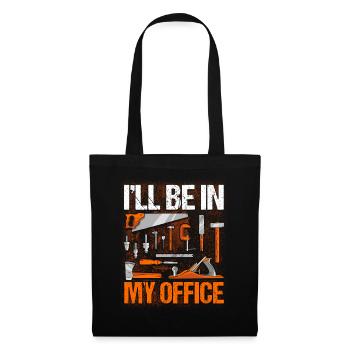Carpenter Gift Saying Woodworking - Tote Bag - black - Front