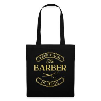Friseur Spruch Geschenk Friseursalon Friseur - Stoffbeutel - Schwarz - Vorne