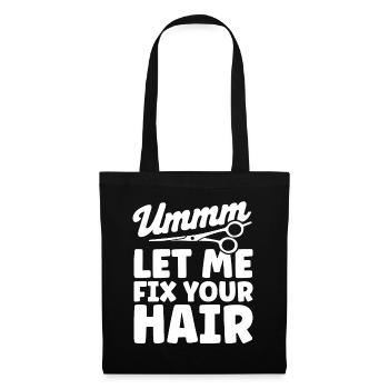 Hairdresser Saying Gift Hair Salon Hairdresser - Tote Bag - black - Front